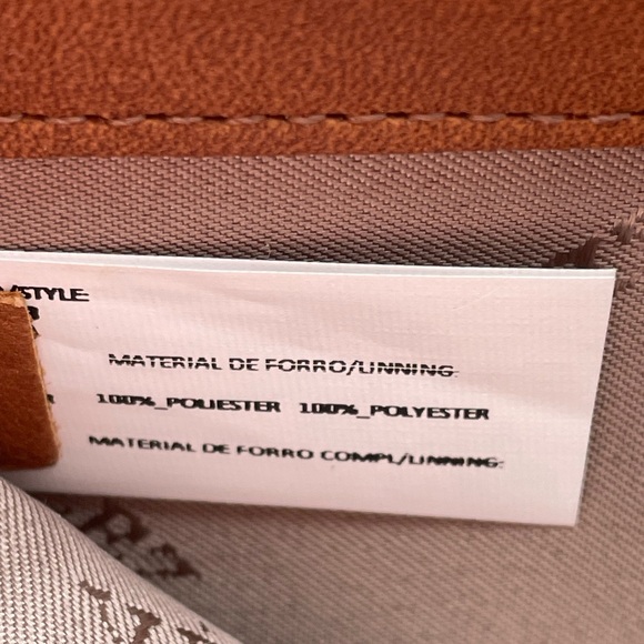 VELEZ Zipper Round Square Wallet 5in x 5in Leather - Picture 5 of 6